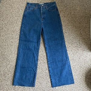 Aritzia Denim Forum Farrah Wide Leg Jeans